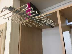 Slide-out trouser hanger Slide-out trouser hanger